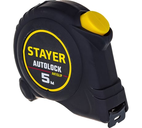Рулетка Stayer AutoLock 5м / 19мм с автостопом 2-34126-05-19_z02