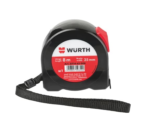 Рулетка Wurth TASH 8 м 071465 008961 10 1