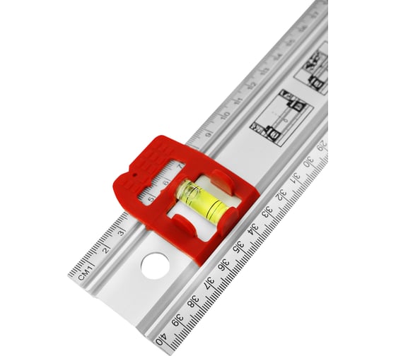 Линейка разметочная vertextools PROFI 80 см, ручка ABS, скользящие блоки с колбами 3046-17