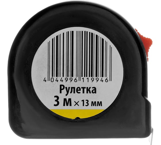 Рулетка Без бренда 3 м х 13 мм, пластиковый корпус 31321