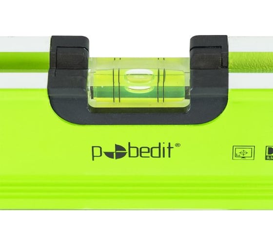Уровень Pobedit ГРАНД 1 грань магнит, 1 грань фрезерованная, 3 глазка, 1.8 м 6030380