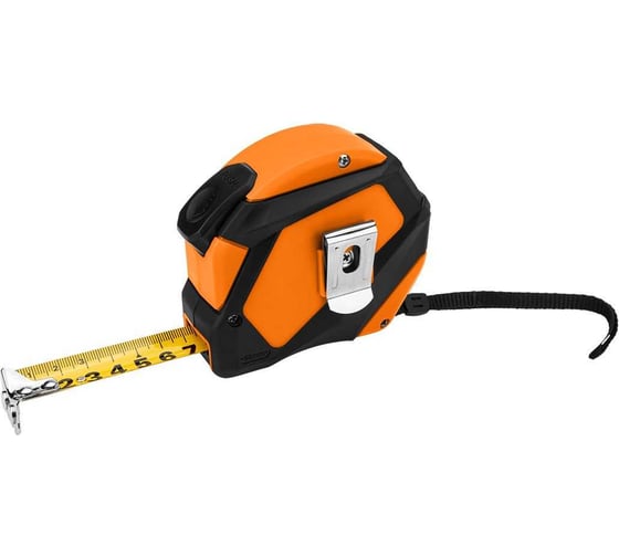 Стальная рулетка NEO TOOLS 10 м, 25 мм, автоблокировка, кнопка остановки, магнит 67-235