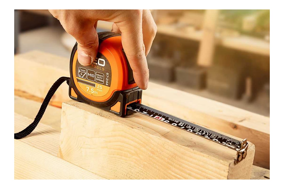 Стальная рулонная мера NEO TOOLS Super Black 3 м, 16 мм, автоматическая ...