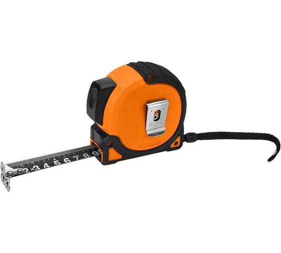 Стальная рулонная мера NEO TOOLS Super Black 3 м, 16 мм, автоматическая блокировка, две кнопки остановки, магнит 67-241