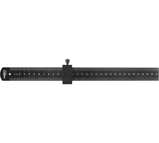 Линейка NEO TOOLS с блоком позиционирования, 30 см 72-200