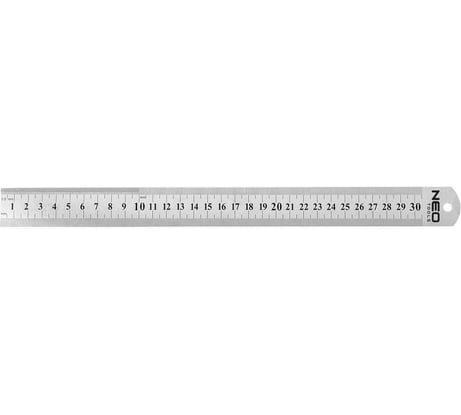 Линейка NEO TOOLS 30 см, нержавеющая сталь 72-213