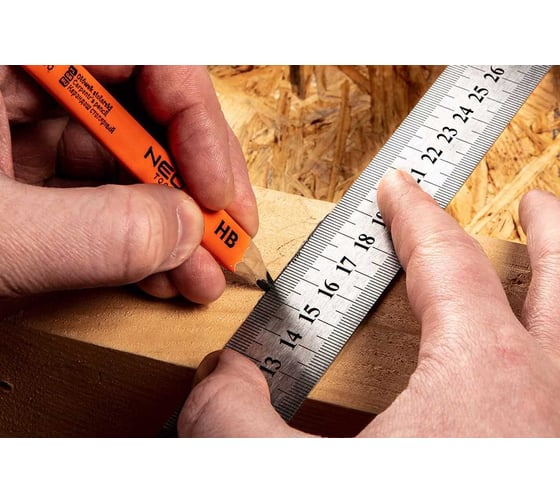 Линейка NEO TOOLS 75 см, нержавеющая сталь 72-217
