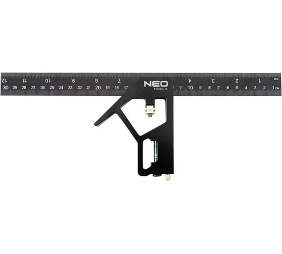 Угольник комбинированный, квадрат NEO TOOLS 30 см 72-127