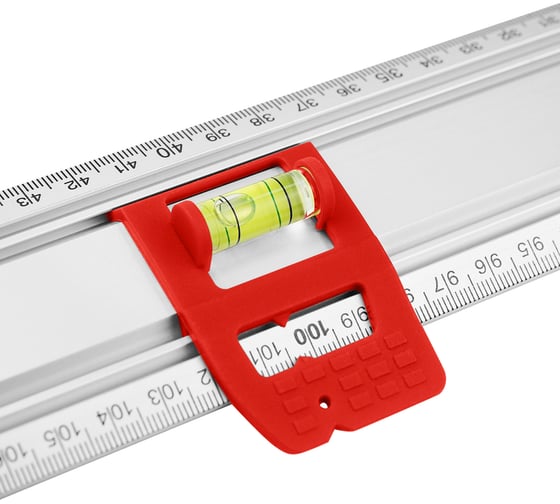 Линейка разметочная vertextools PROFI 100 см, ручка ABS, скользящие блоки с колбами 3046-18