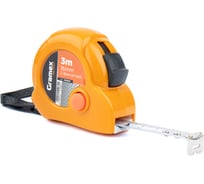Рулетка Gramex 3 м, 16 мм, 2 фиксатора (12/120) 005848