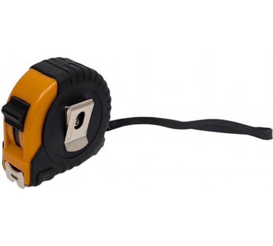 Рулетка Gramex 5м х 19мм, с фиксатором, обрезиненный корпус HL-5 (12/120) 017432