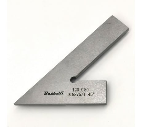 Угольник BESTELLI УП 45, 120x80 мм, DIN875/1, AC01200305