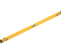 Уровень алюминиевый Denzel магнит, фрезерованный, 3 глазка (1 зеркальный), 0,5 мм/м, 1200 мм 33694