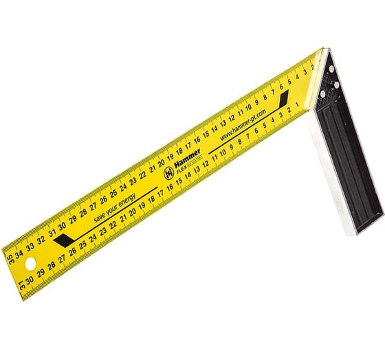 Столярный угольник HAMMER Flex 601-029 350мм, алюминий 400836