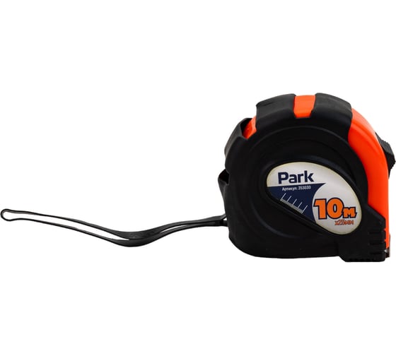 Рулетка с фиксатором Park прорезиненный корпус, 10x25мм TM30-10025 353030