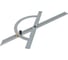 Угломер-транспортир GRIFF 0-180, d=200мм, L=400мм D143015 2