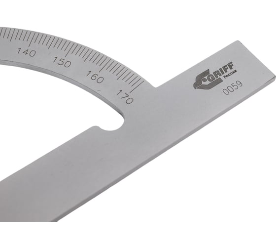 Угломер-транспортир GRIFF 0-180, d=150мм, L=300мм D143010
