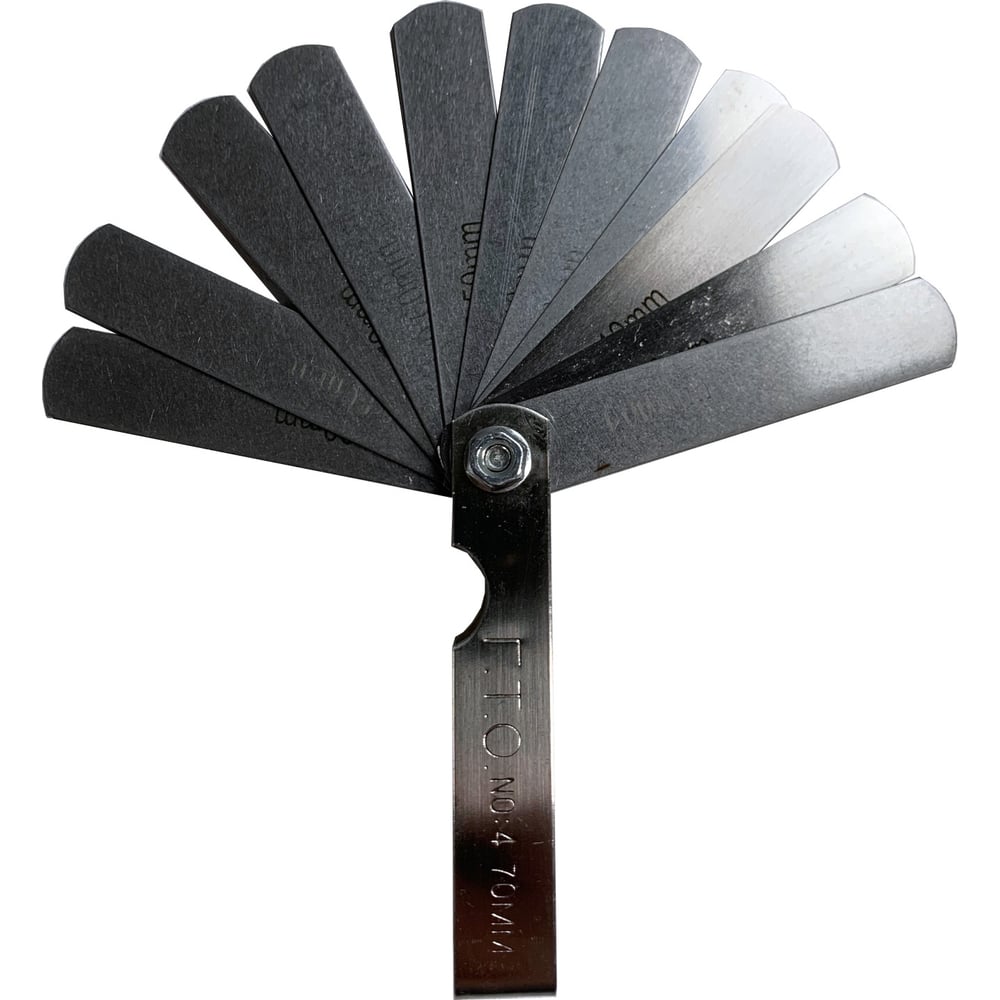 Набор щупов ГТО №4 длина 70 мм, 0.1-1.0 мм, 11 пластин FG407001001 ...