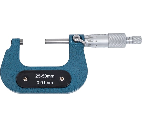 Микрометр гладкий МК50 (25-50) цена деления 0,01 класс точности 1 ГОСТ 6507-90 Beltools ri.218.105