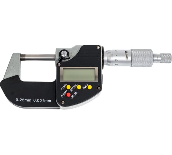 Микрометр гладкий МКЦ25 (0-25) цена деления 0,001 электронный ГОСТ 6507-90 Beltools ri.218.111