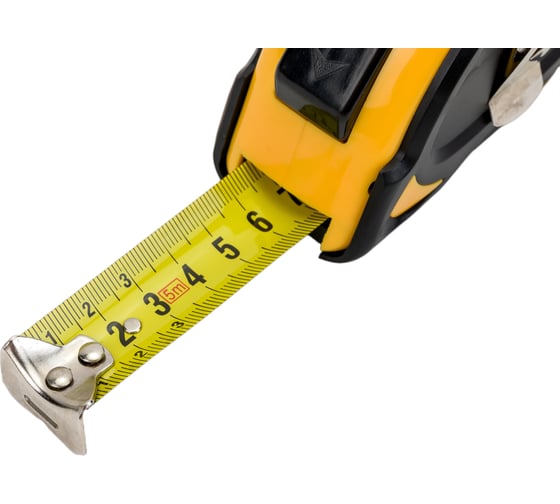 Рулетка Ultima AutoLock, 5 м х 25 мм, обрезиненный корпус, автомат. фиксация , 131024