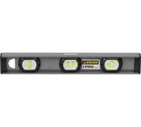 Уровень Stayer "EXPERT" I-PROLevel, усиленный рельс с ручками, утолщенный особопрочный профиль, точность 1мм/м, 3 ампулы, 40см 3477-040