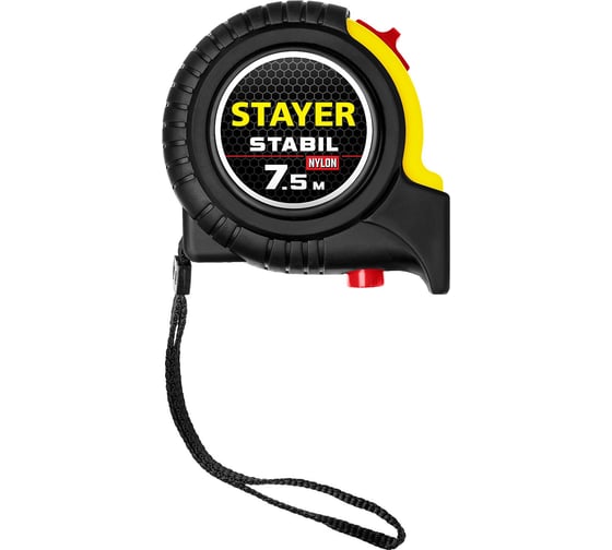 Профессиональная рулетка с двухсторонней шкалой STAYER Stabil 7.5мх25мм 34131-075_z02