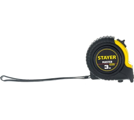 Рулетка Stayer MASTER 3м / 16мм в ударостойком обрезиненном корпусе 34025-03_z01