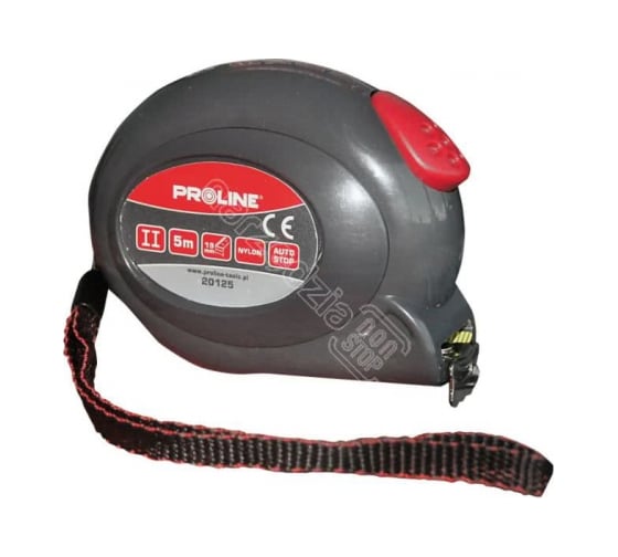 Рулетка PROLINE 3х16мм серая автостоп 20123 1