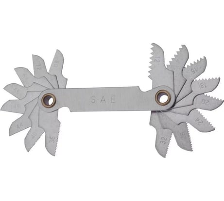 Резьбомер GSR 16 Blatt дюймовая американская мелкий шаг UNF 60° 12-80 B05001090