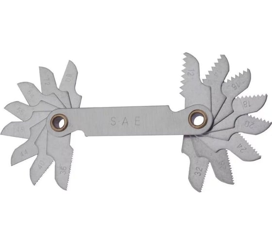 Резьбомер GSR 16 Blatt дюймовая американская мелкий шаг UNF 60° 12-80 B05001090 1