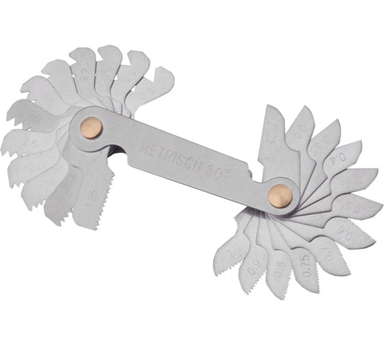 Резьбомер GSR 24 Blatt метрическая резьба, шаг резьбы М0.25-6.0 B05001020 1
