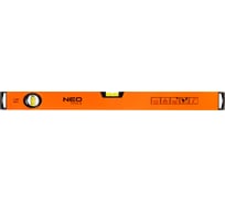 Уровень NEO Tools алюминиевый, спиртовой, 2 флакона, 60 см 71-082