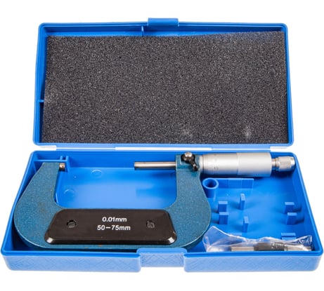 Микрометр Эврика (50-75мм, 0.01мм), в футляре ER-05075 405313