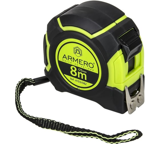 Рулетка с фиксатором Armero A103/082 8 м, 25 мм AI03-082