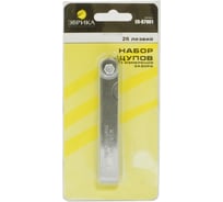 Набор щупов для измерения зазора Эврика (0.038-0.635мм) 26 лезвий ER-87001 805928