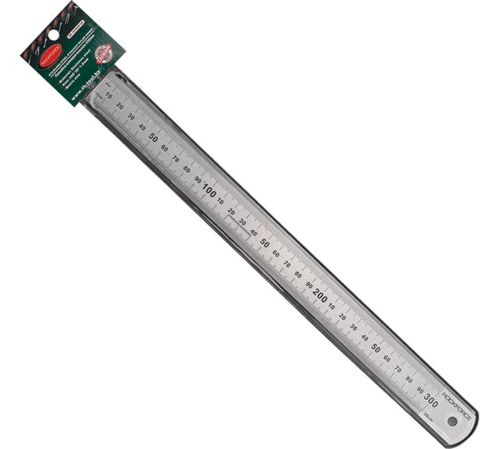 Линейка металлическая измерительная с таблицей перевода Rockforce 300м RF-5096P30(19734) 1