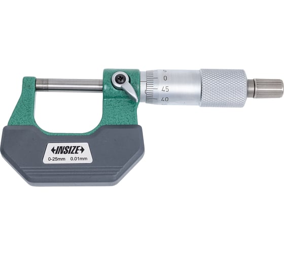 Микрометр INSIZE МК-  25 диап 0-25мм дел 0.01мм 3202-25A