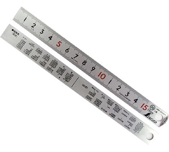 Линейка Shinwa PickUp, матовая, 15см М00008040