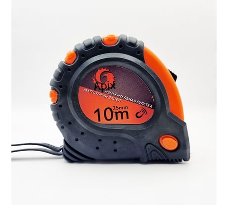 Рулетка APIX 10м х 25 мм магнитный зацеп 62884