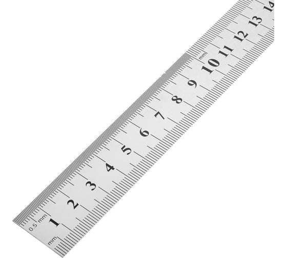 Линейка металлическая ЕРМАК 300 мм 665-220