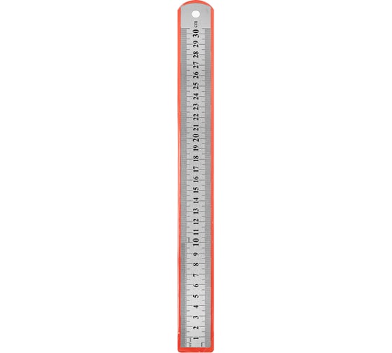 Линейка металлическая ЕРМАК 300 мм 665-220