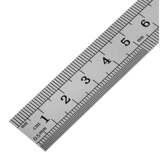 Линейка металлическая ЕРМАК 150 мм 665-219