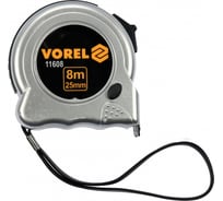 Рулетка VOREL 8м х 12.5мм резинопластиковый корпус 11608