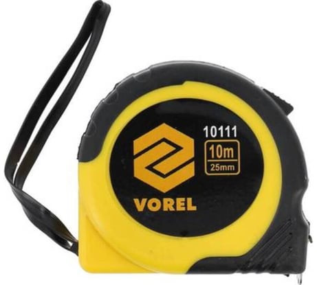Рулетка VOREL 10м х 25мм обрезиненный корпус 10111