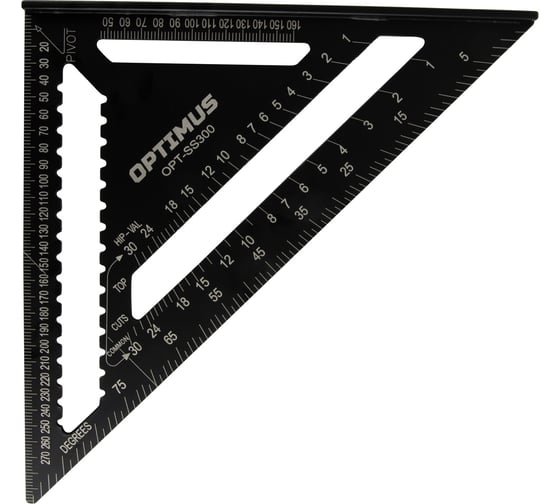Угольник свенсона метрический Optimus металлический OPT-SS300