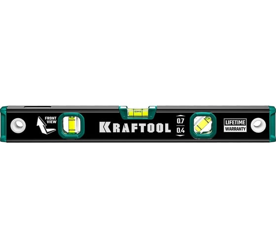 Уровень KRAFTOOL с зеркальным глазком, 400 мм 34781-40