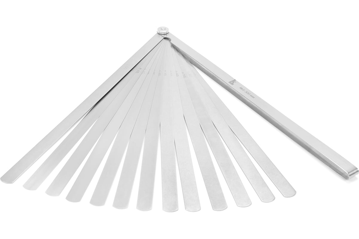 Набор щупов КАЛИБРОН N5 0,05-1 L=300 13 пластин госреестр № 79706-20 ...