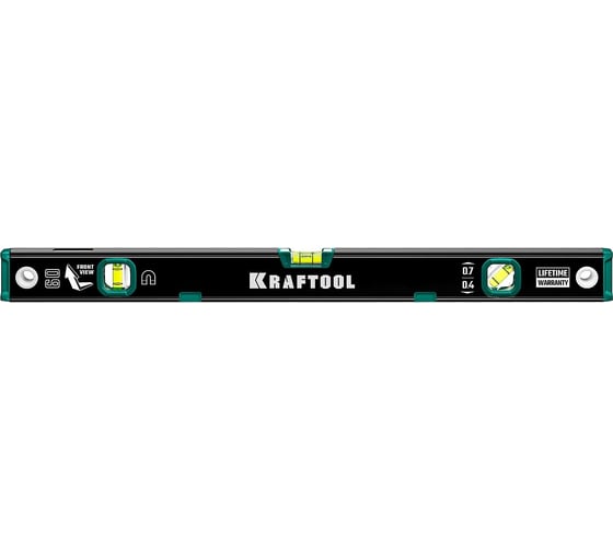 Магнитный уровень KRAFTOOL с зеркальным глазком, 600 мм 34785-60 1