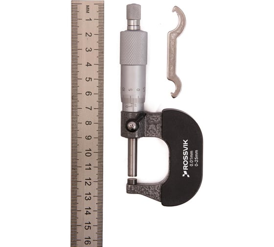 Микрометр Rossvik 0-25мм MCM025